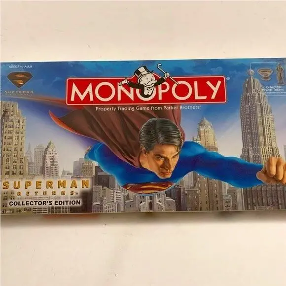 Vintage Monopoly Superman Returns Collector`s Edition 2006 Board Game Hasbro