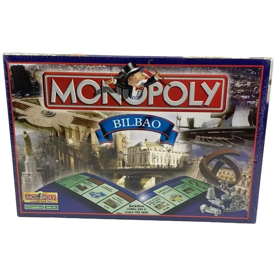 Monopoly Bilbao Spain Board Game Spanish 2005 Hasbro Rare