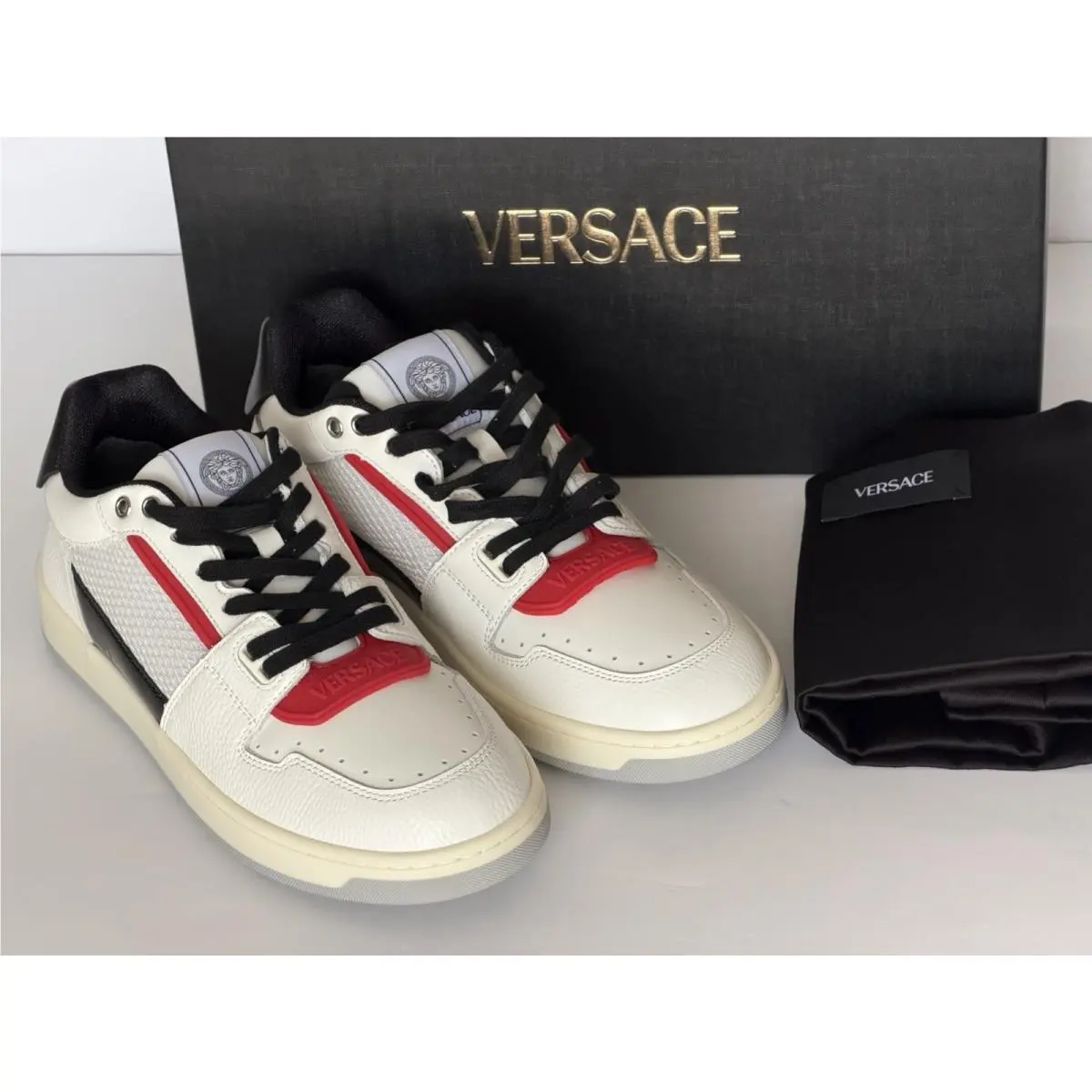 Versace shoes - White/Black/Red 12