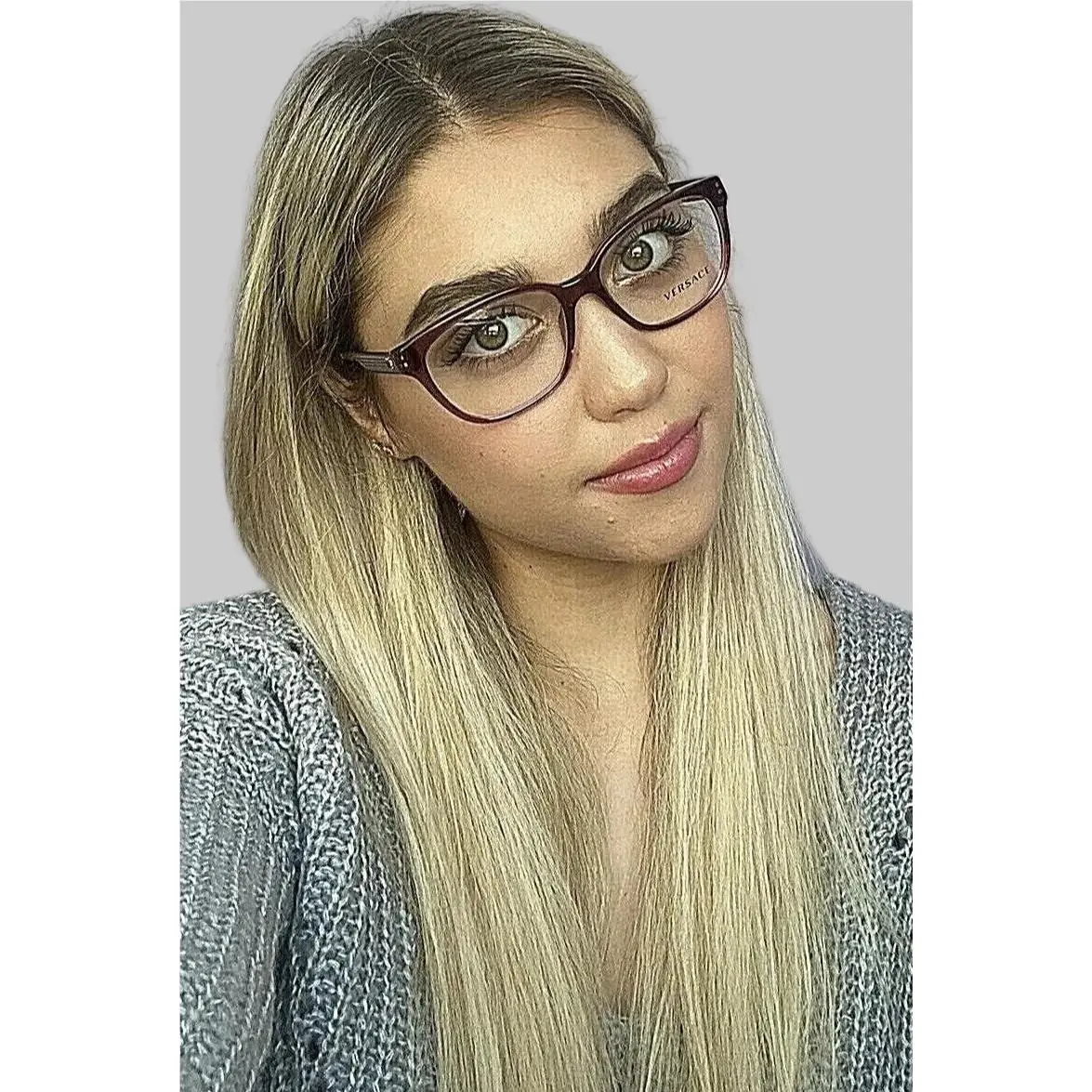 Versace Mod. 324 Violet Purple 52mm Designer Women`s Eyeglasses Frame Italy 2