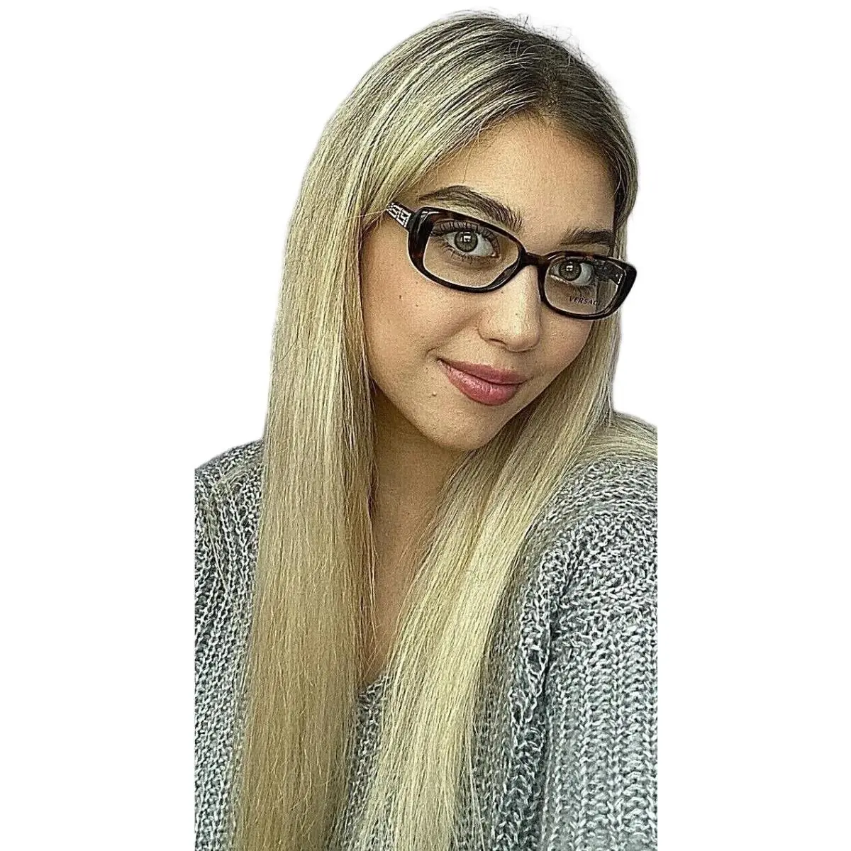 Versace Mod. 378-B Tortoise 51mm Women`s Eyeglasses Frame Italy 8