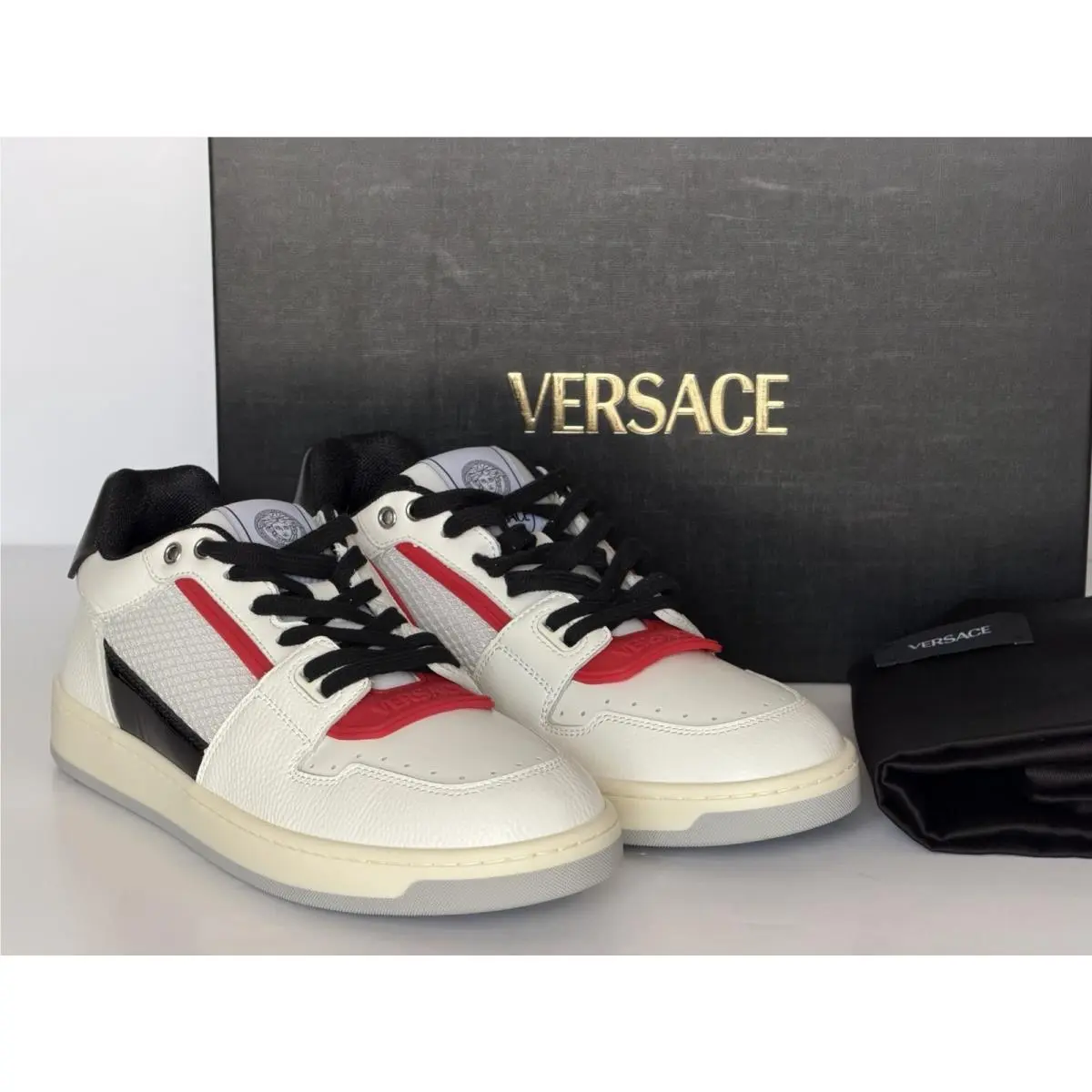 Versace shoes - White/Black/Red 11