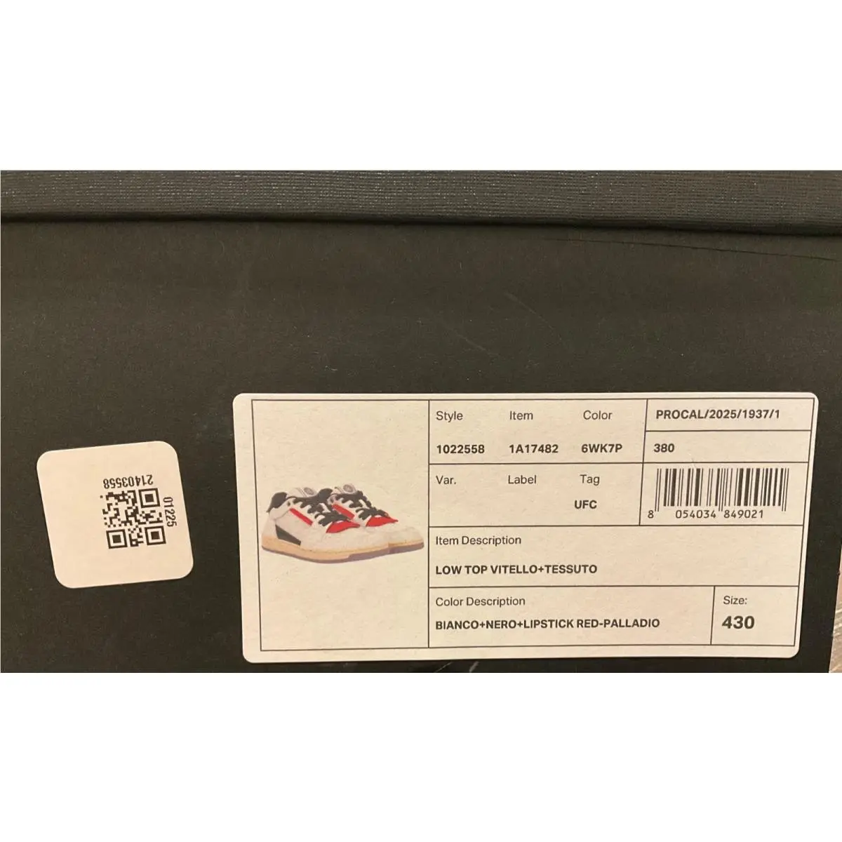 Versace shoes - White/Black/Red 13
