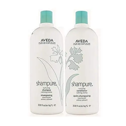 Shampure Nurturing Shampoo and Nurturing Conditioner Duo 33.8 Ounces Set by Aveda