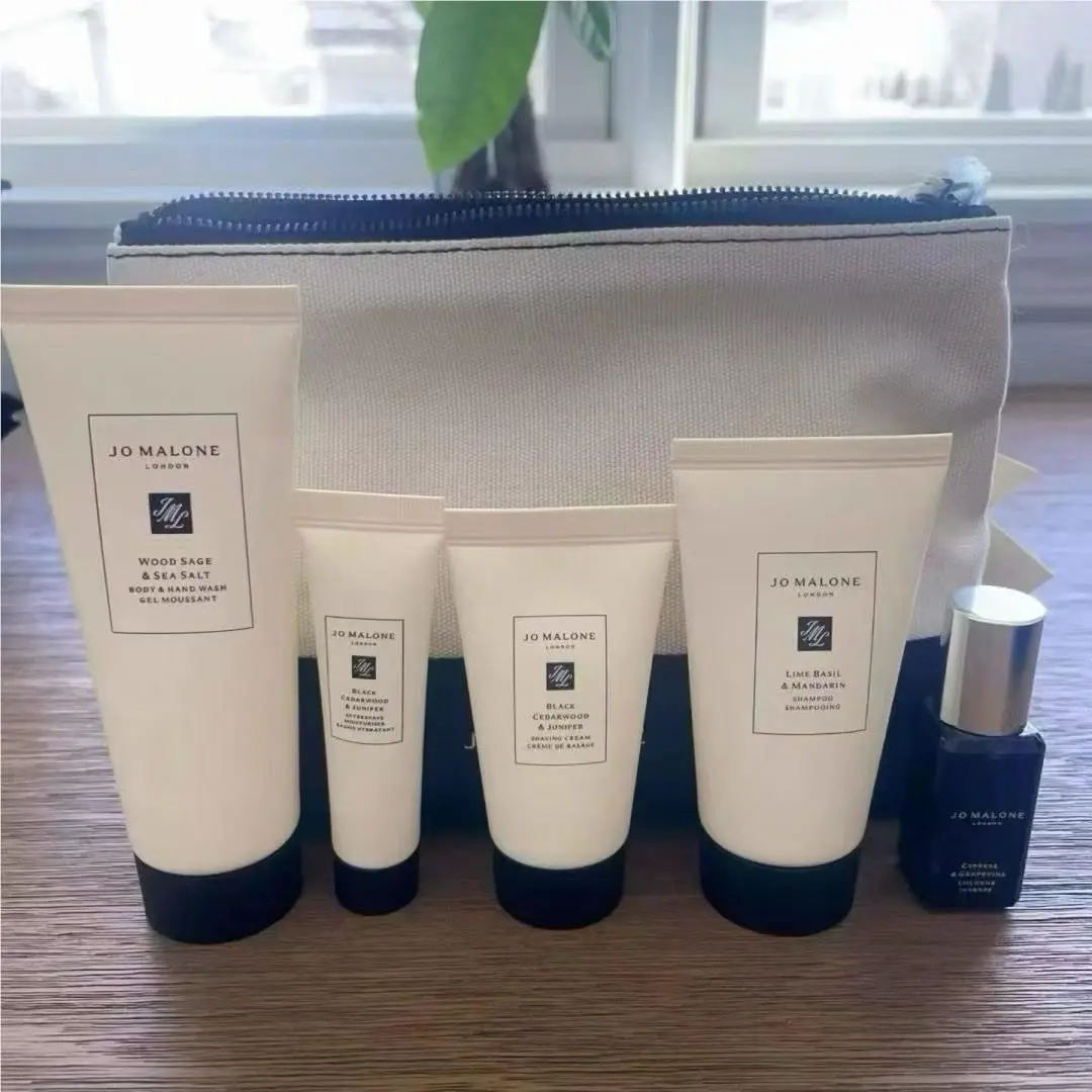 Men’s Grooming Set: Shampoo Cologne Body Wash Shave Cream Bag by Jo Malone