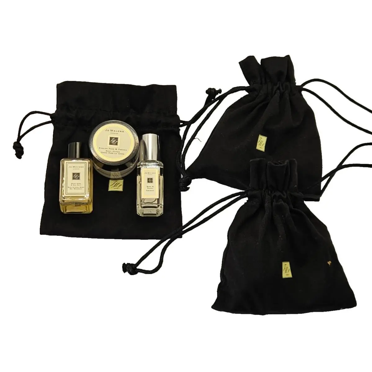 3 IN Bag Basil Neroli JO Malone Gift Set English Pear Cream Wood Sage Body