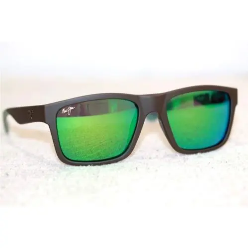 Sunglasses The Flats GM897-01 Brown Frame Mint Maui Green Polarized by Maui Jim