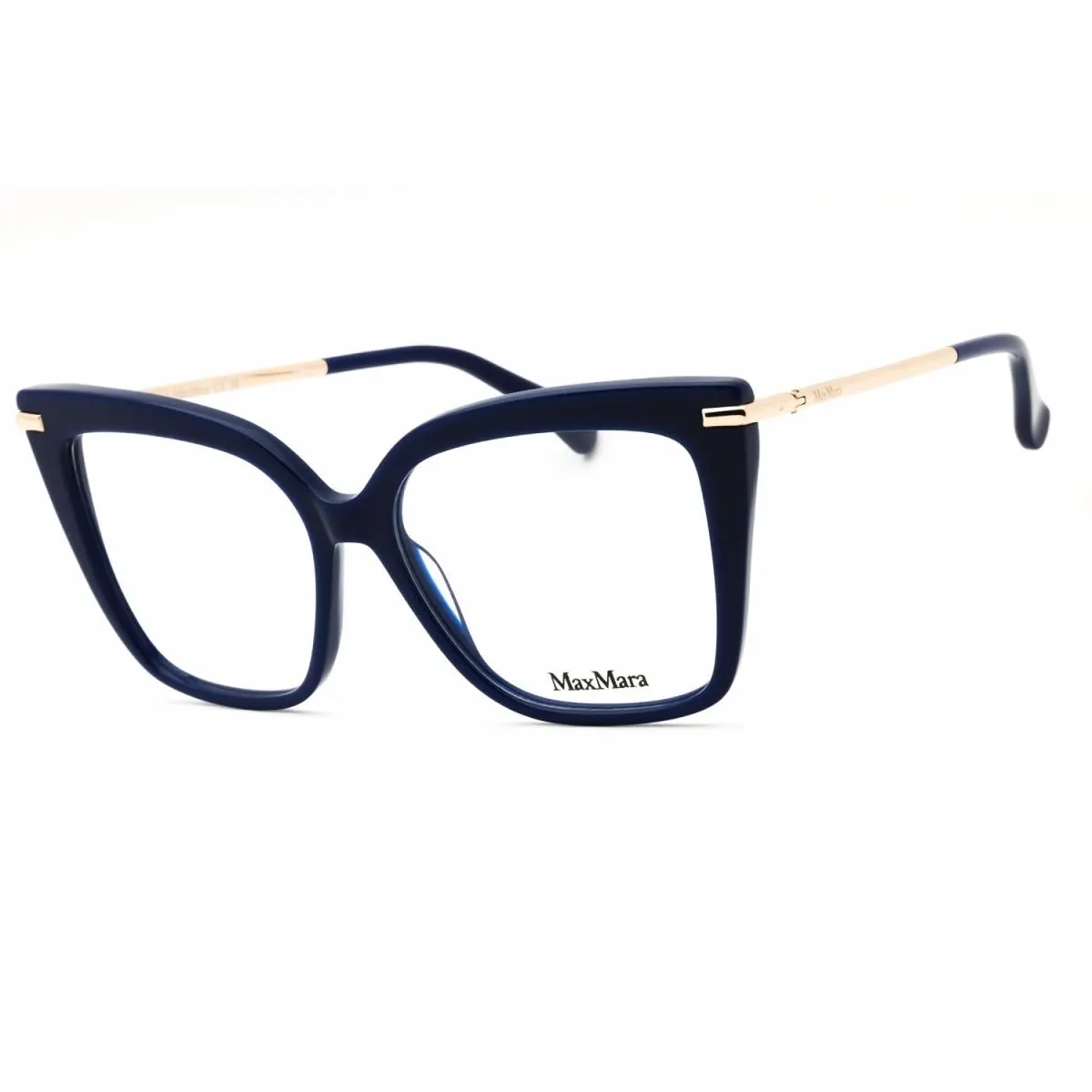 MM5144 090 Shiny Blue 54mm Eyeglasses by Max Mara
