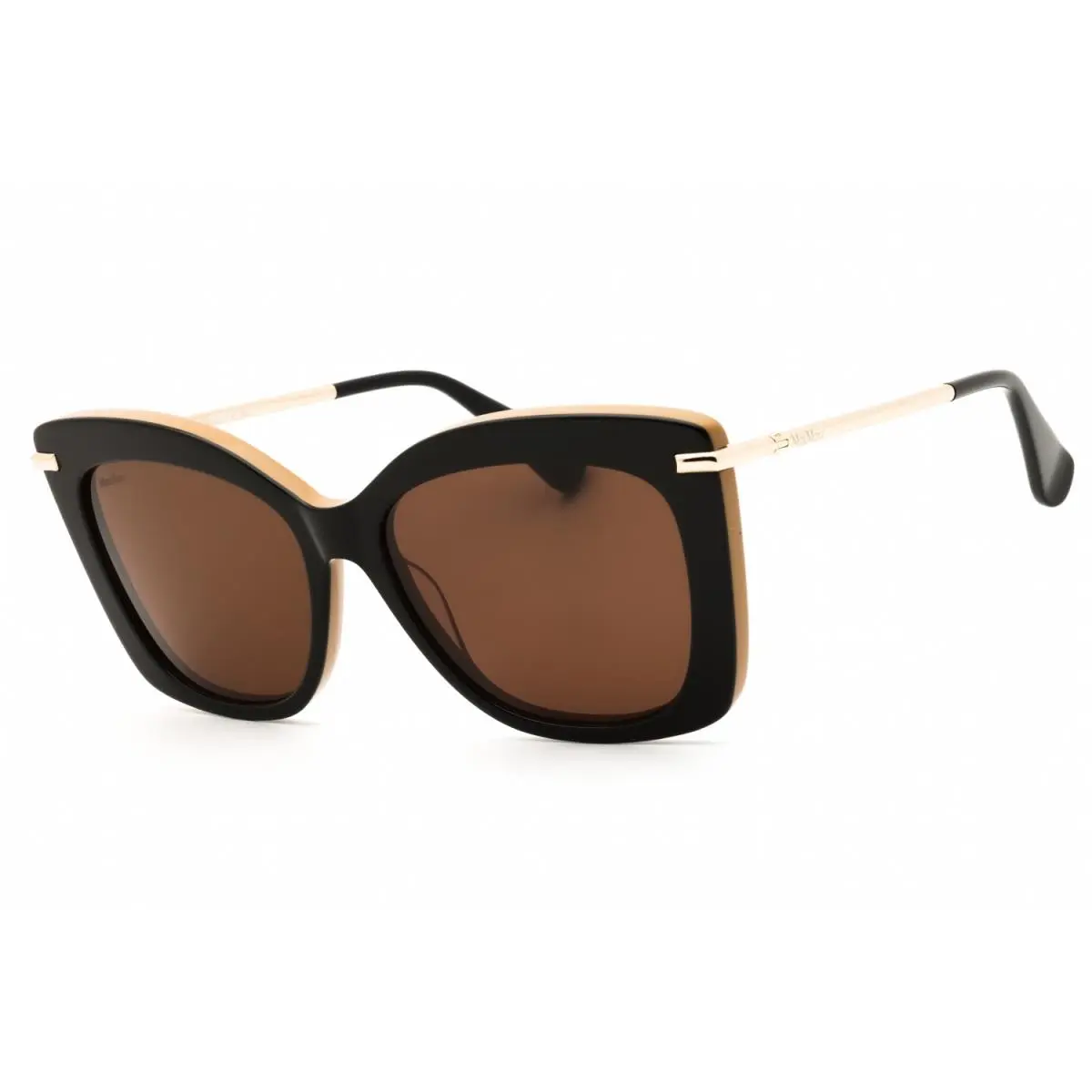 Max Mara MM101-50E-55 Sunglasses Frame Size 55mm 135mm 16mm Brown Women