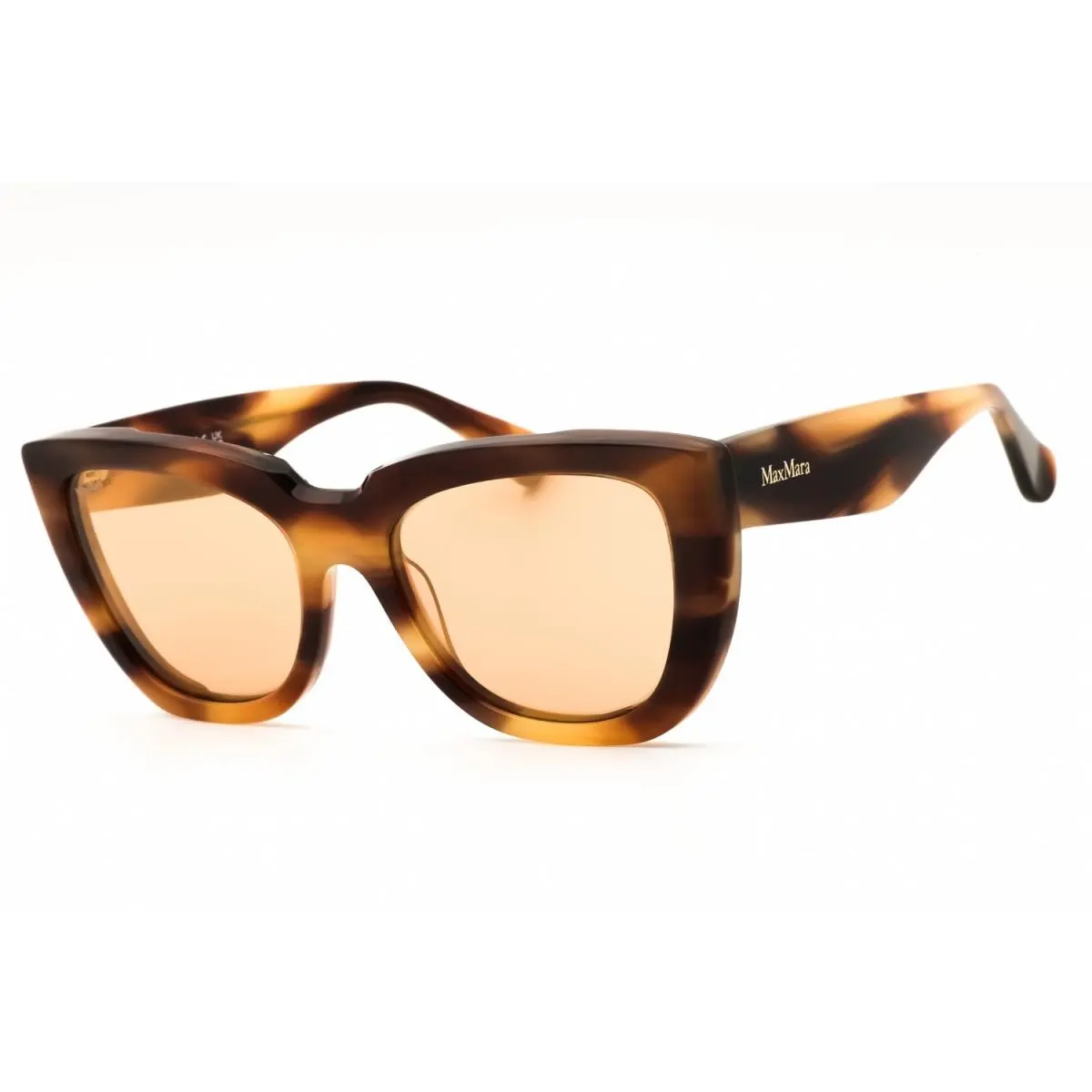 Max Mara MM090-47G-54 Sunglasses Frame Size 54mm 140mm 18mm Brown Women