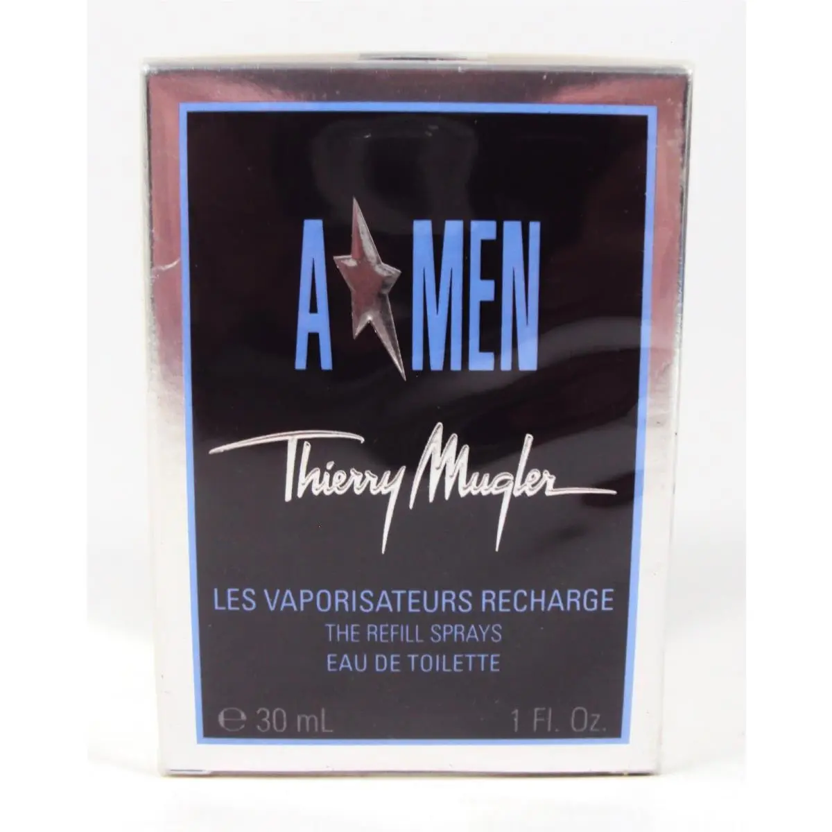 A Men by Thierry Mugler 1 oz / 30 m Edt Spray Glass Bottle France