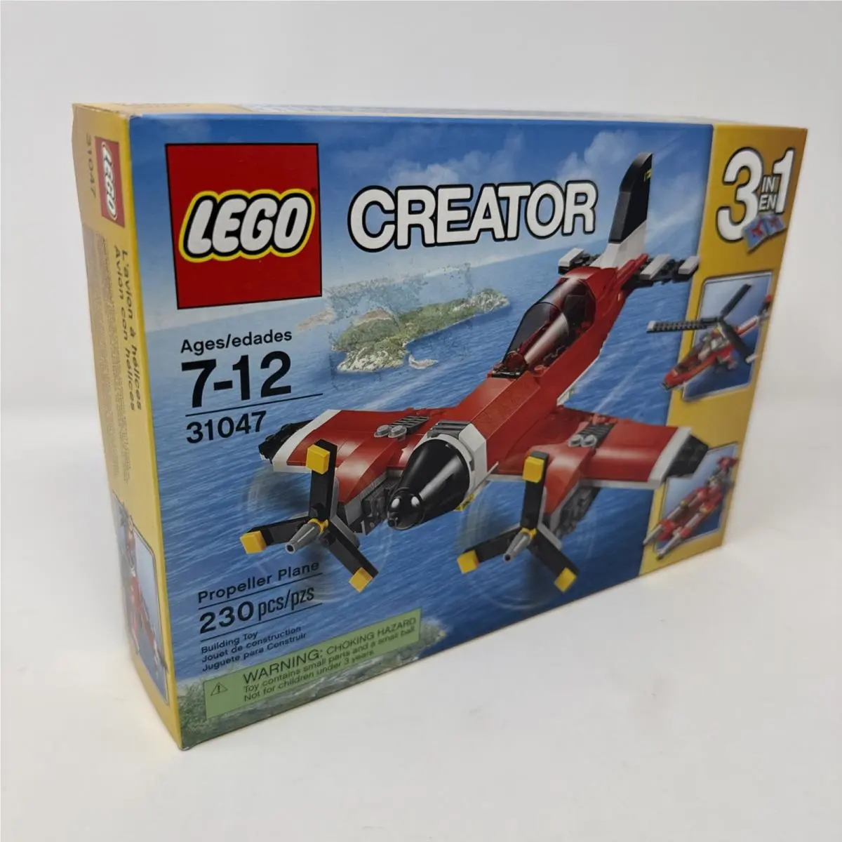 Lego Creator: Propeller Plane 31047 3 In 1 Red Building Set Box