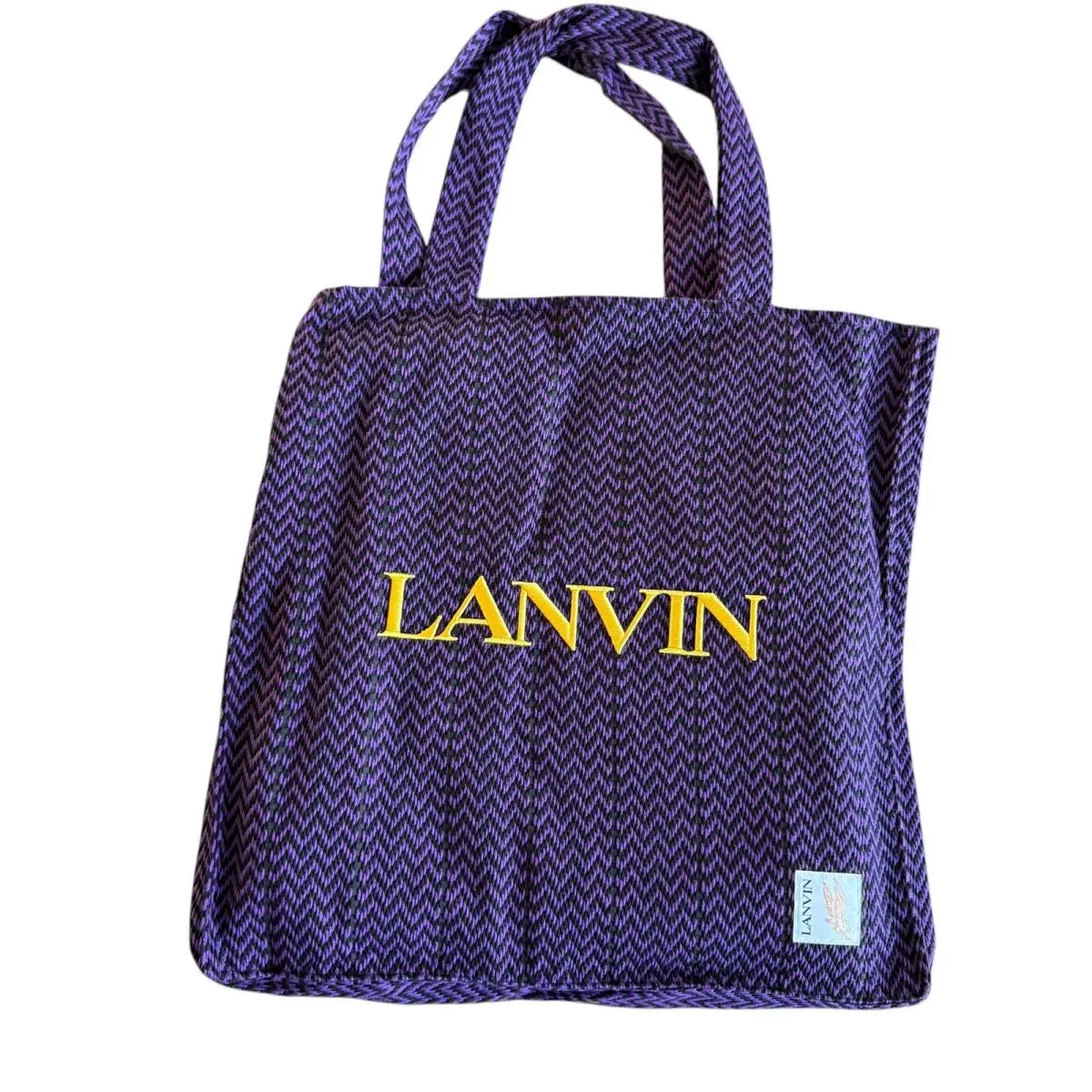 Lanvin Fabric Tote Bag X Future Curb Cotton Purple Black Medium