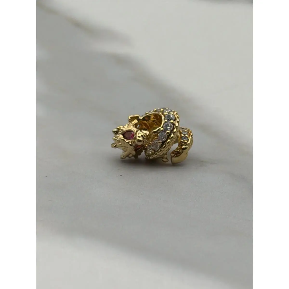 Dragon Charm- 14K Gold Plating -id 763069C01 TDW046517 by Pandora