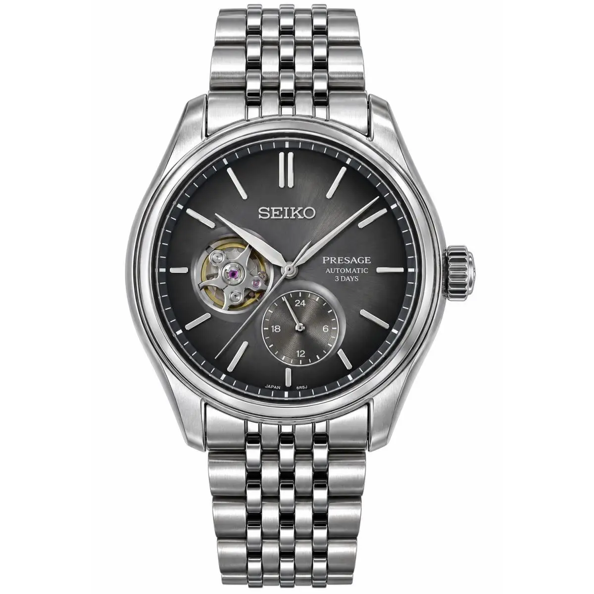 Presage 40.2mm Gray Dial Stainless Steel Watch SPB471 by Seiko