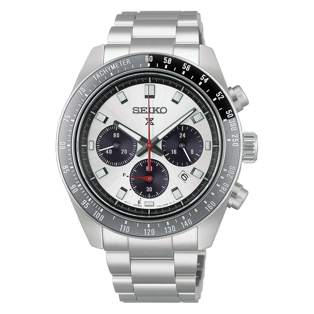 Seiko Prospex Speedtimer 41.4mm Silver Dial Stainless Steel Watch HBJ001