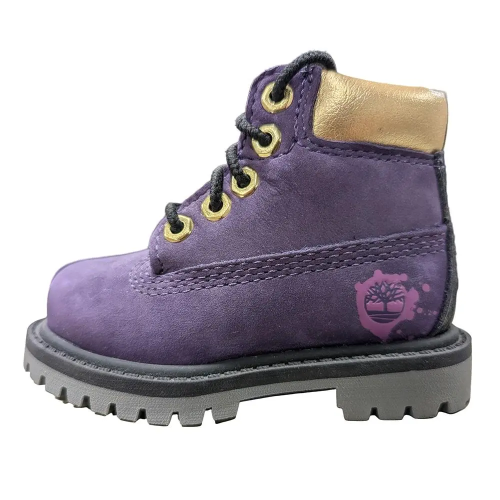 Toddler`s Timberland Prem 6 In Boot Dark Purple Nubuck TB0A5ZCH 527