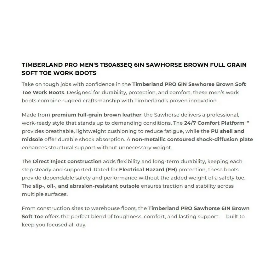 Timberland shoes - Timberland Pro® Sawhorse 6