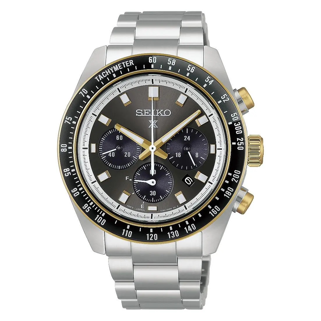 Seiko Prospex Speedtimer 41.4mm Black Dial Stainless Steel Watch HBJ002