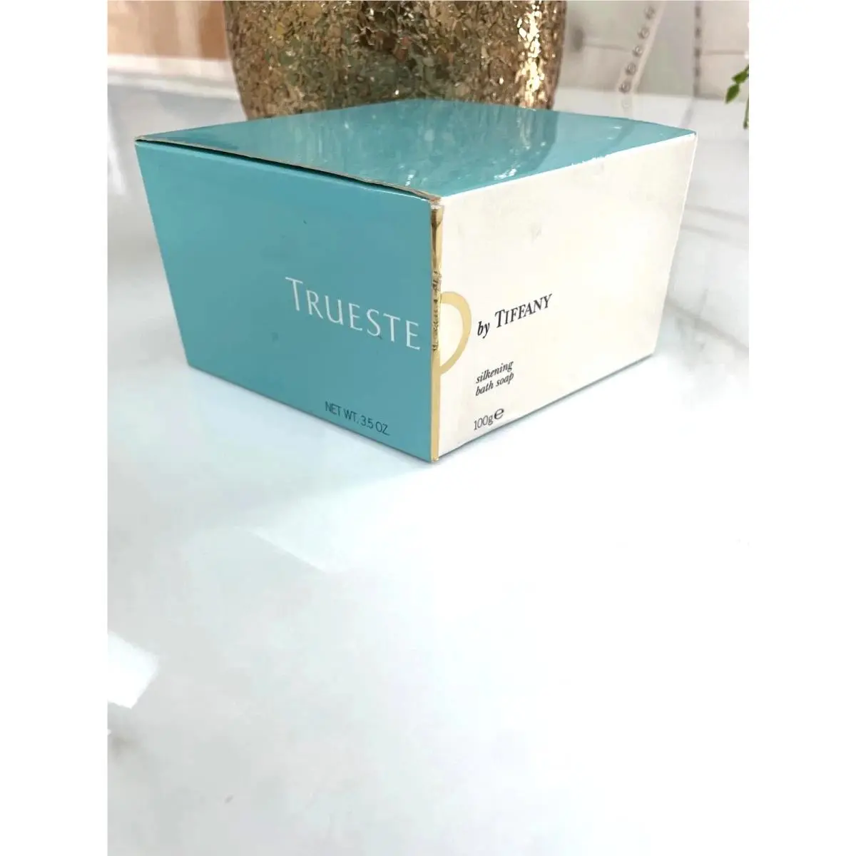Tiffany Co. Trueste 100g/3.5oz Silkening Bath Soap Women Vintage Boxed