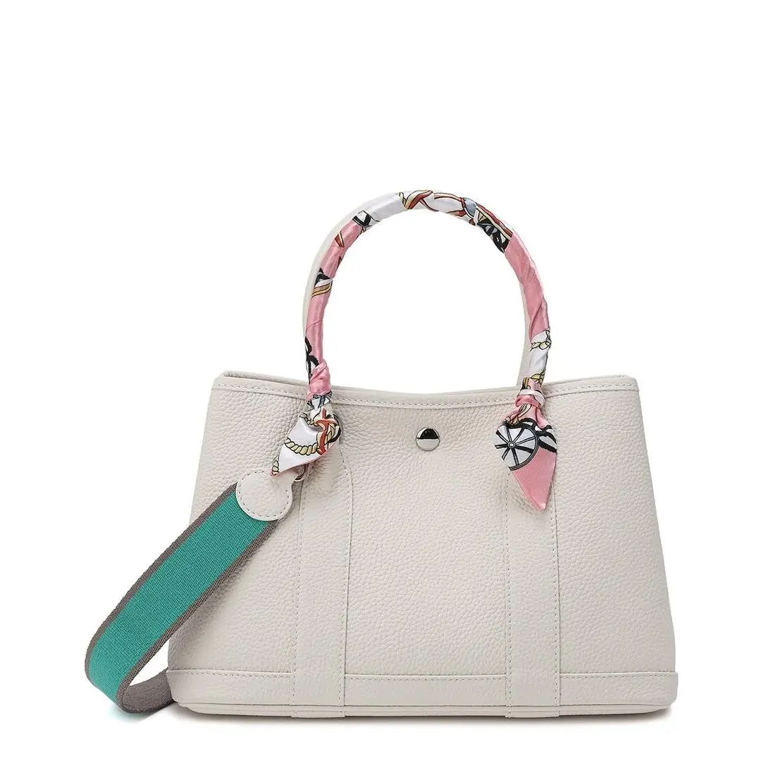 Tiffany Fred Paris Fold-over Smooth Leather Crossbody Women`s White