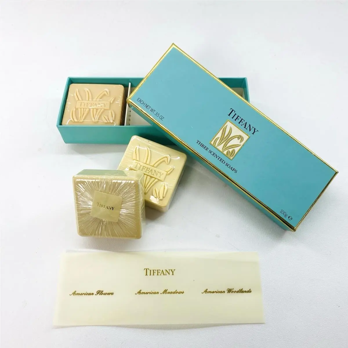 Tiffany Co Scented Soap Set American Flowers Meadows Woodlands Vintage