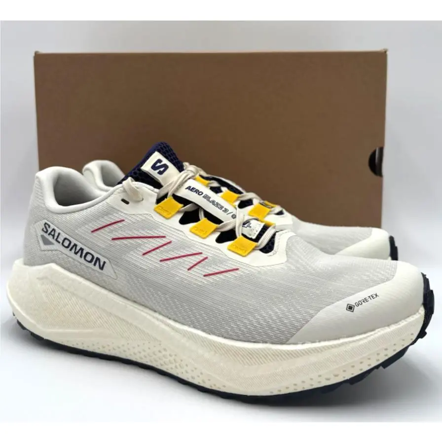 Salomon Aero Blaze 3 Grvl Gtx Vanilla Ice Women`s Run-shoe White Multi Size