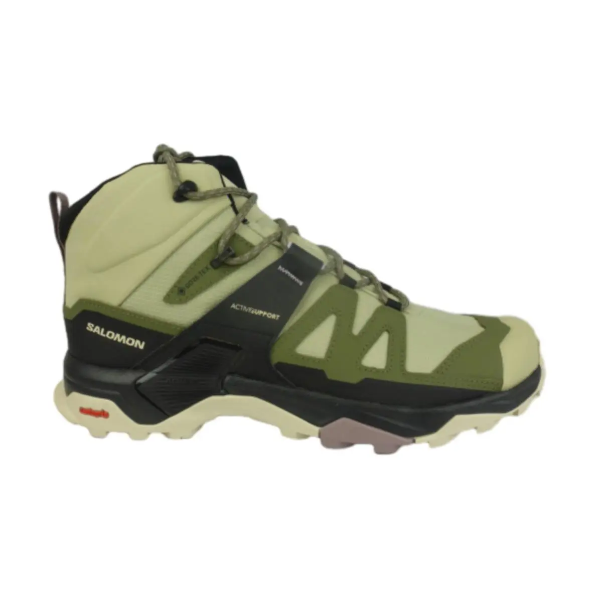 Salomon X Ultra 4 Mid Gtx Women`s Boot Alfalfa/deep Lichen Green/almond Milk US9