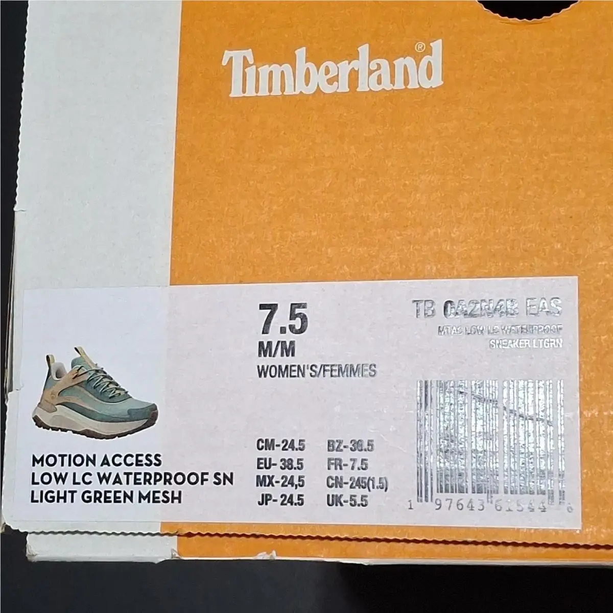 Timberland shoes - Timberland Women`s Motion Access Low Lace-Up Waterproof Sneaker - Green (UPC: 197643615446) 10