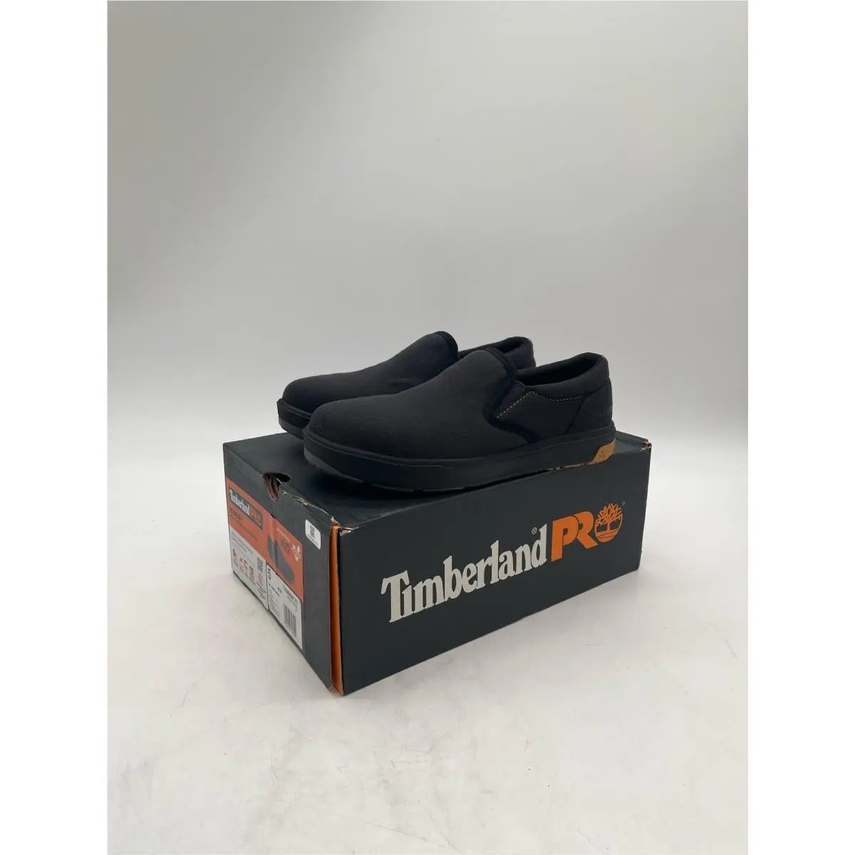 Timberland Pro Men`s Berkley Slip-on Composite Safety Toe Shoes - Gray/yellow 5