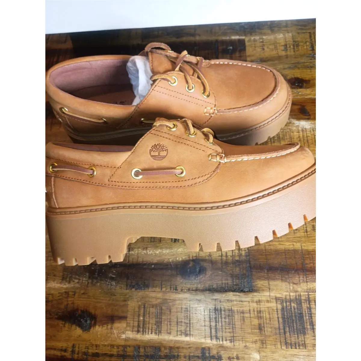 Timberland shoes - stone street pink patent leather - rust 3
