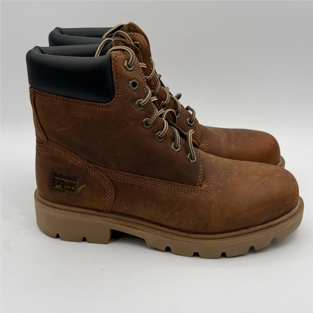 Timberland Pro Sawhorse Shoes Mens Size 8 Brown Work Soft Toe TB0A63EQEM4