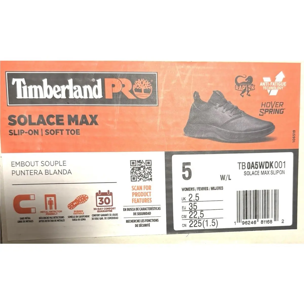 Timberland shoes - Timberland PRO Solace MAX Soft Toe Slip-On - TB0A5WDK001 - Black 7