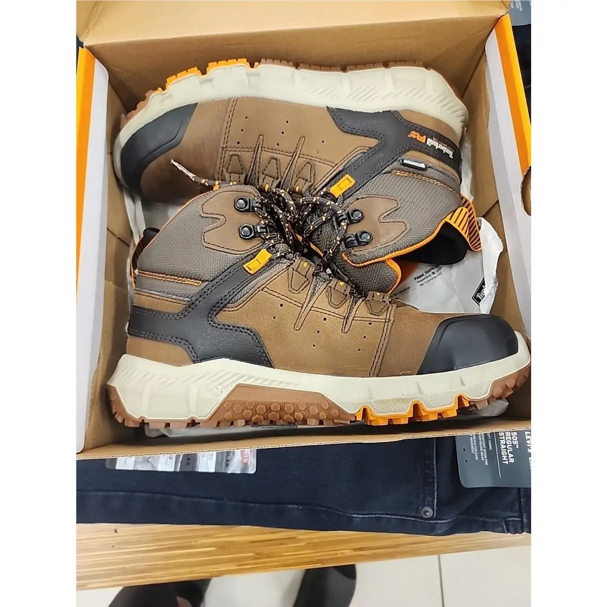 Men`s Timberland Pro Tempe 6 Alloy Safety Toe Waterproof Work Boot 0A67G3EP