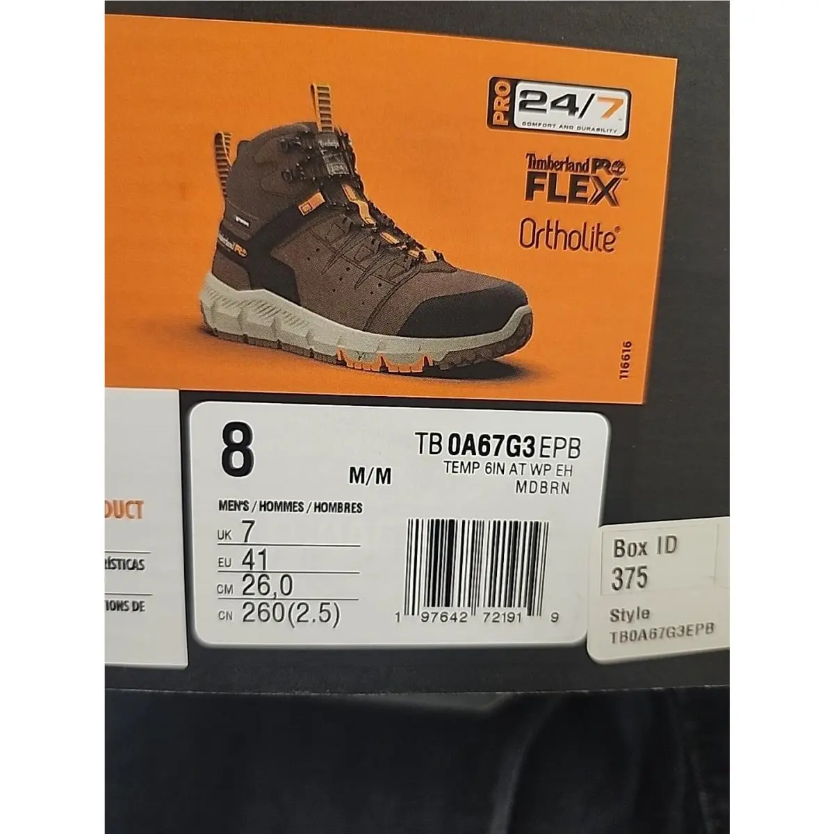 Timberland shoes - Timberland PRO Tempe 6 Alloy - TB 0A67G3 EPB - Brown 2
