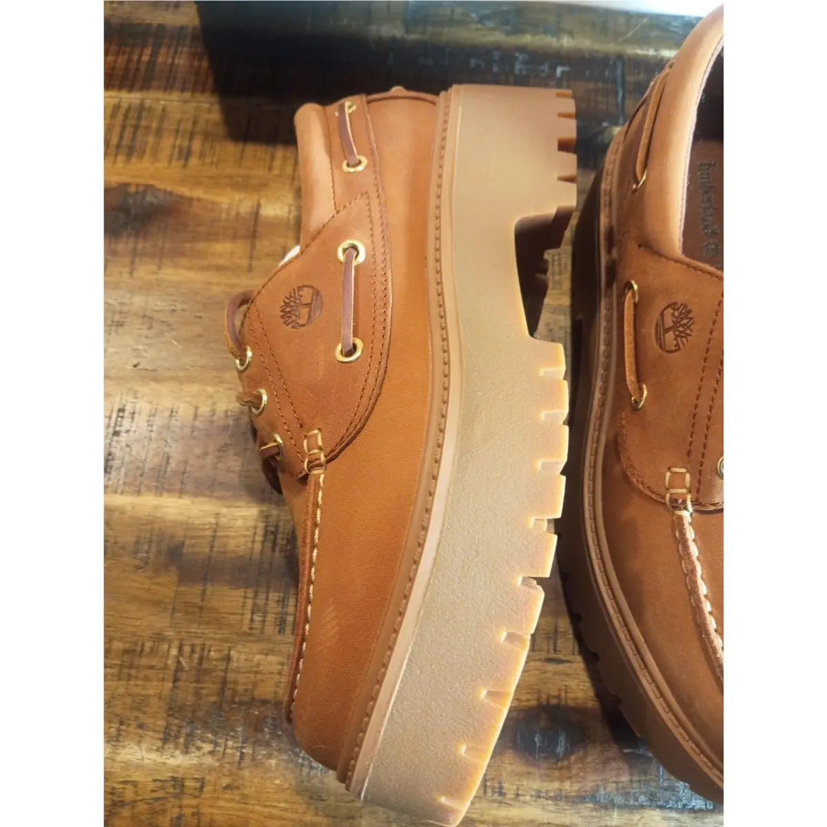 Timberland shoes - stone street pink patent leather - rust 8