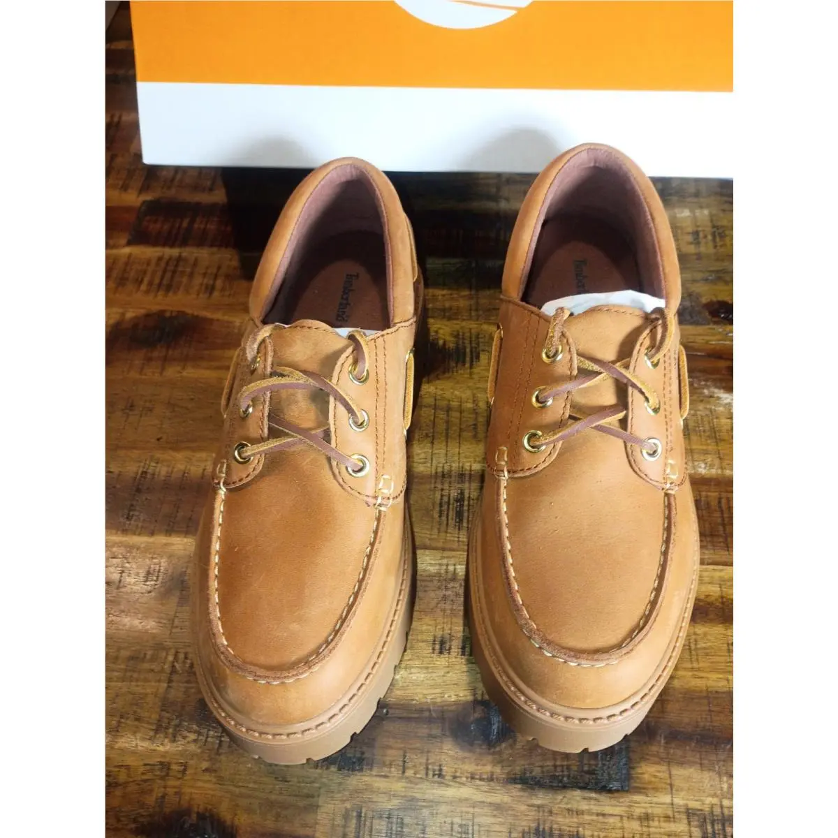 Timberland shoes - stone street pink patent leather - rust 10