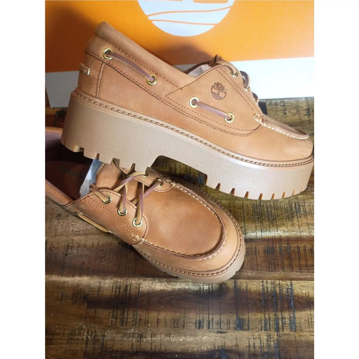 Timberland shoes - stone street pink patent leather - rust 5