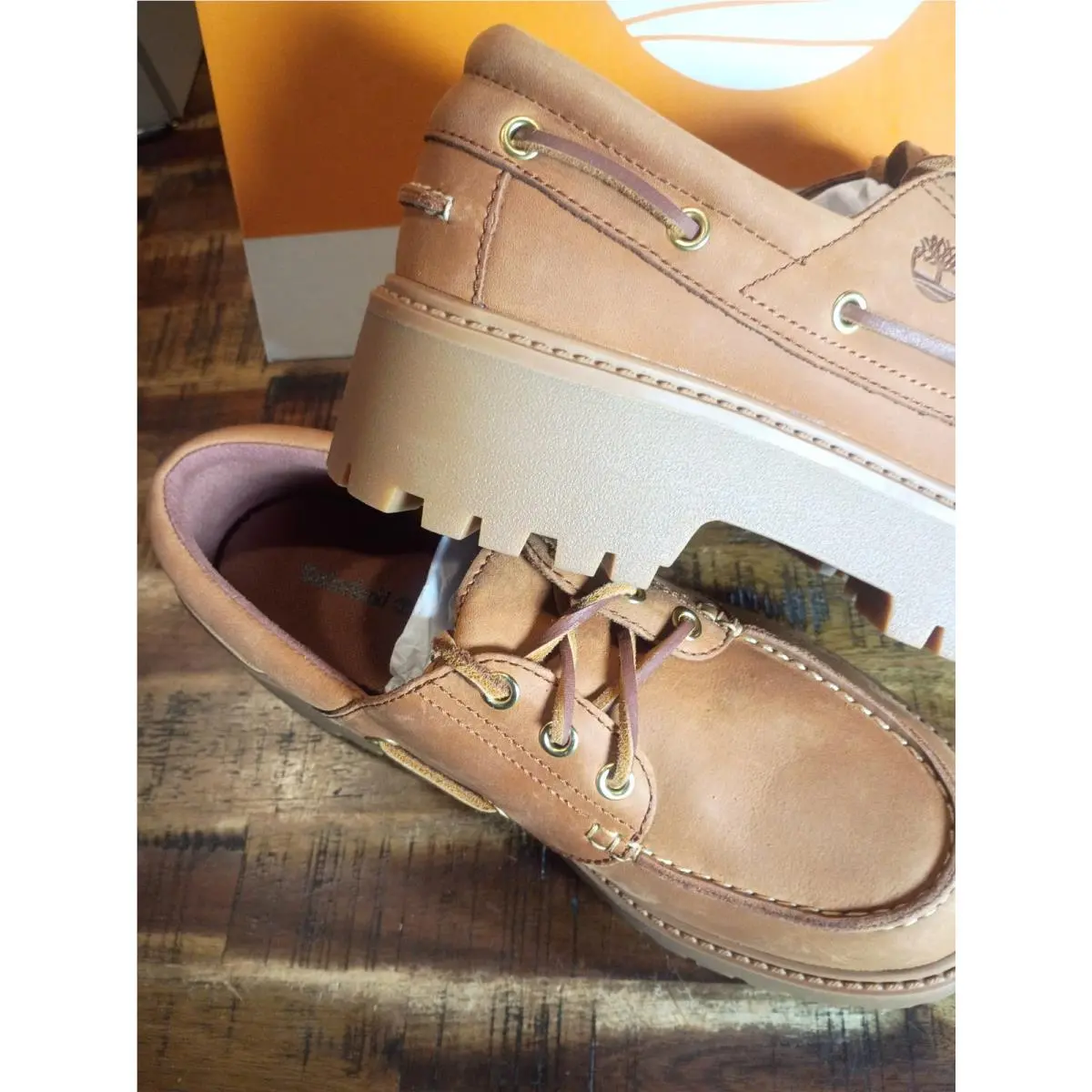 Timberland shoes - stone street pink patent leather - rust 6