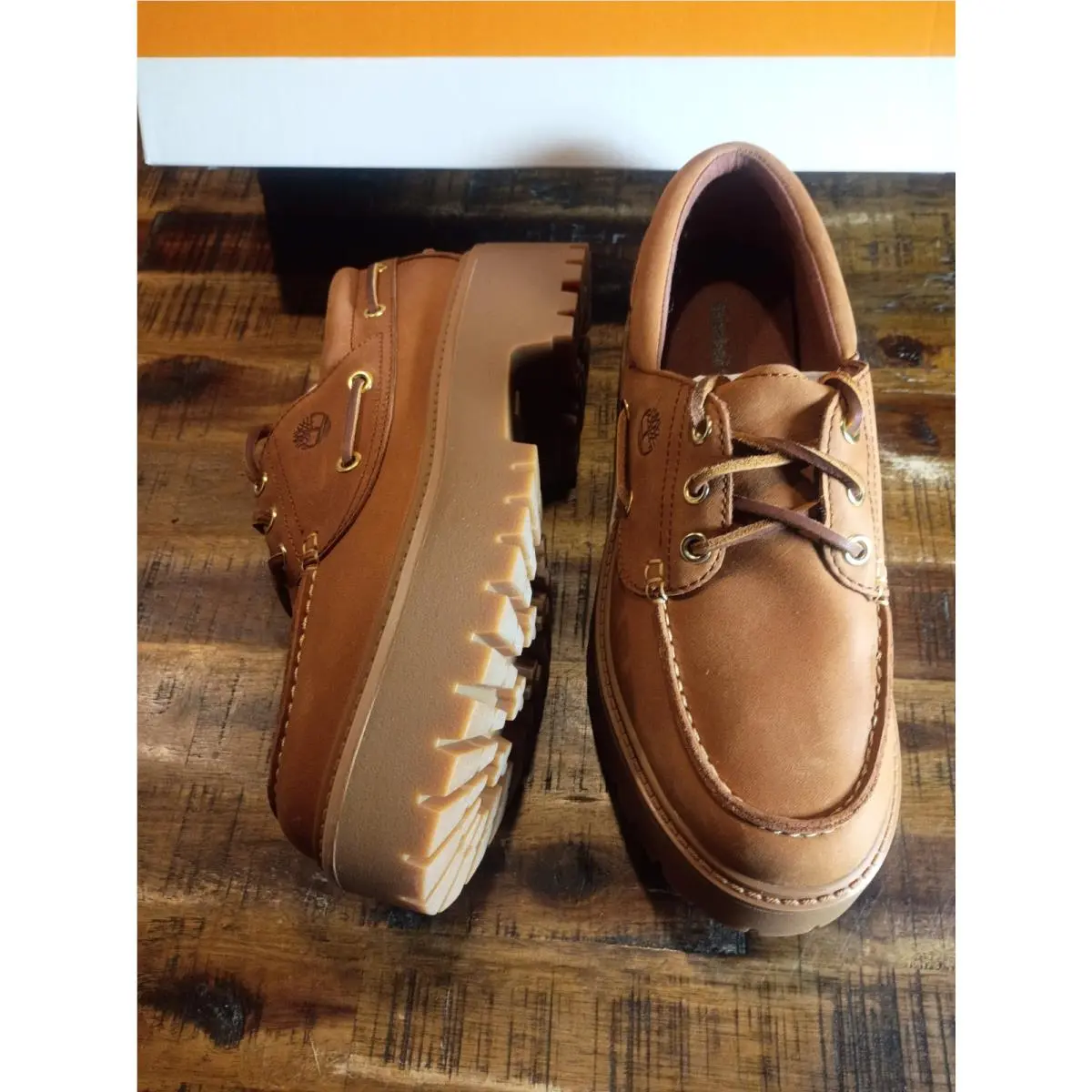 Timberland shoes - stone street pink patent leather - rust 7