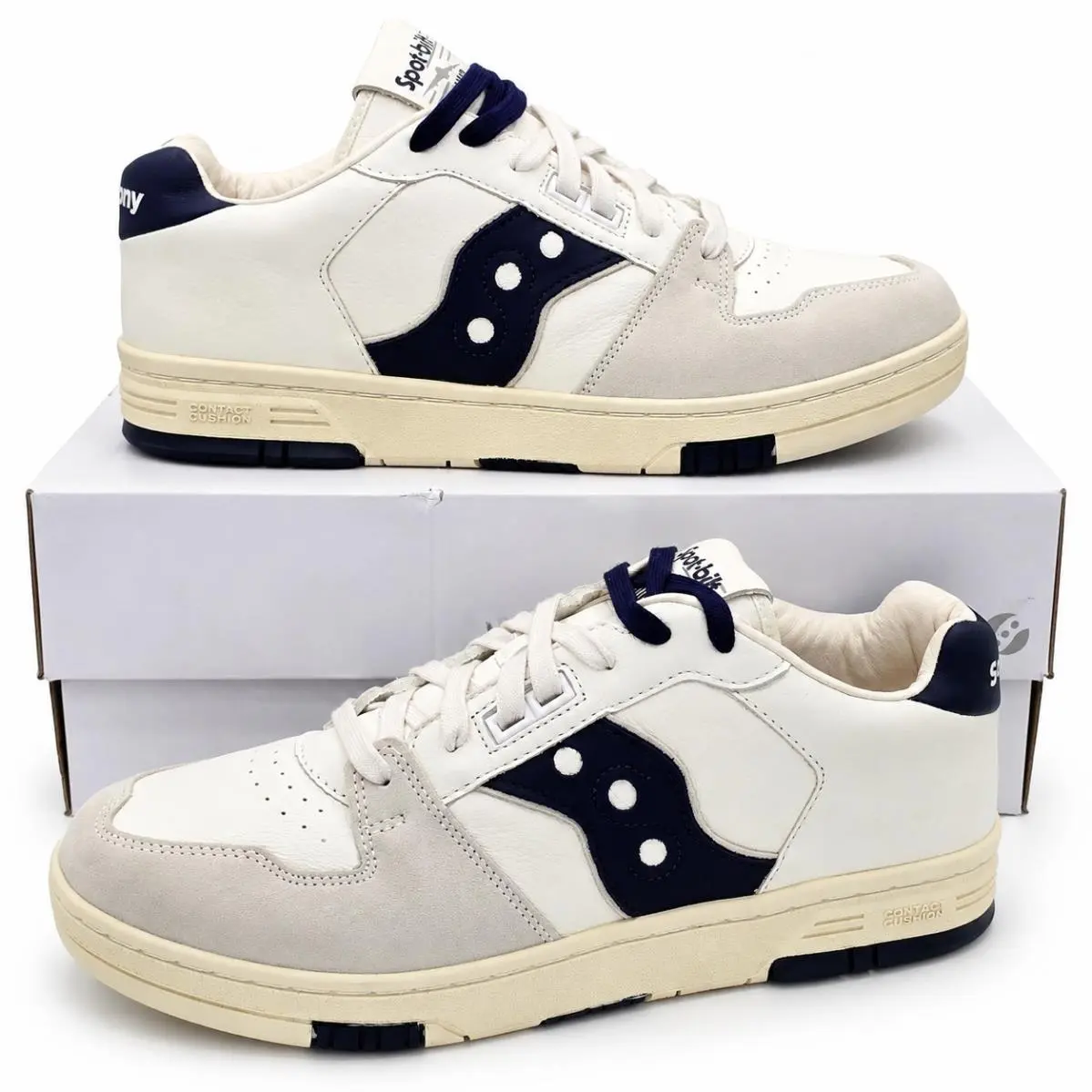 Saucony Spot-bilt Sonic Low Men`s 11 Women`s 12.5 Leather Retro Sneakers Beige