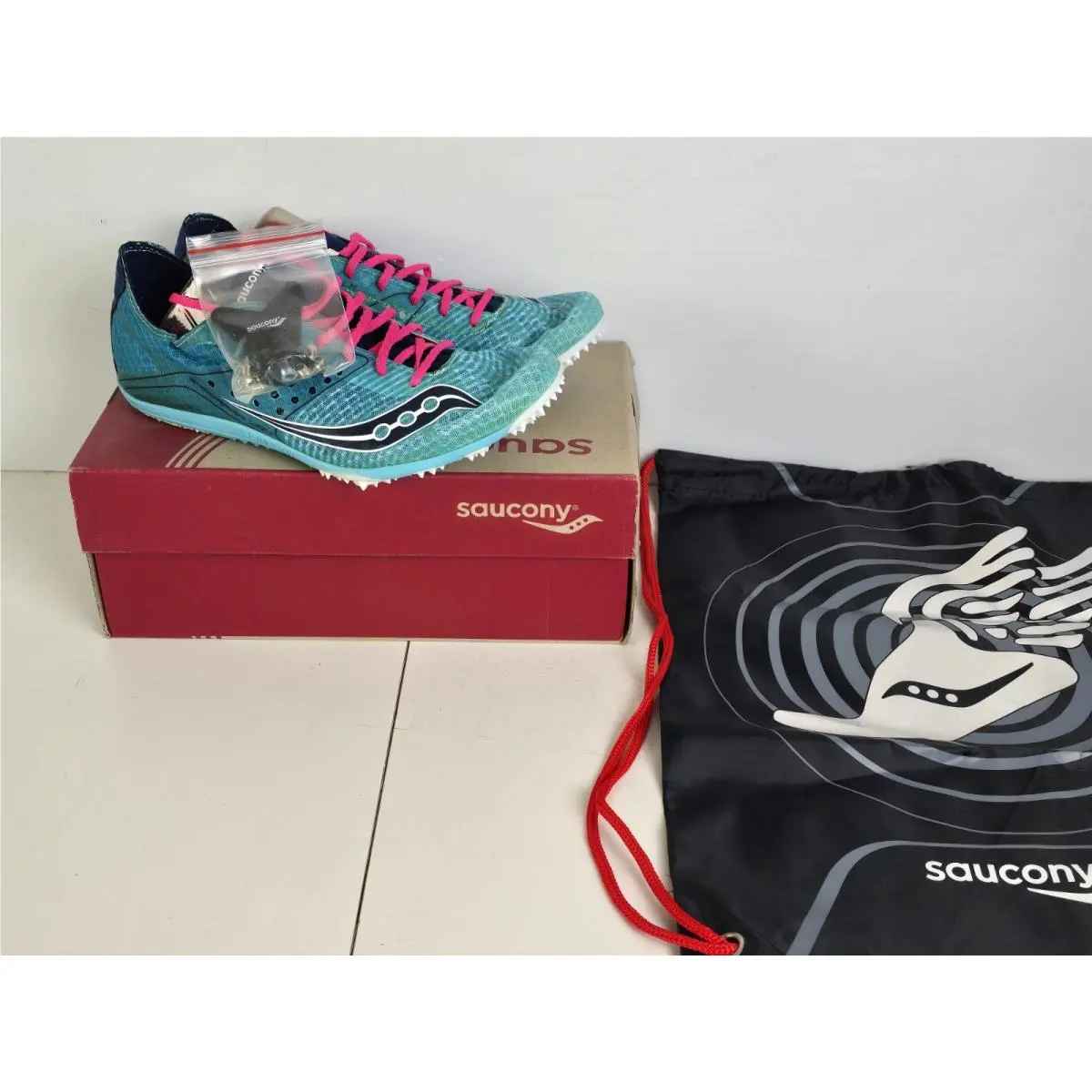 Saucony Women Endorphin LD4 Running Track Distance Racing Spike Shoes Size 11