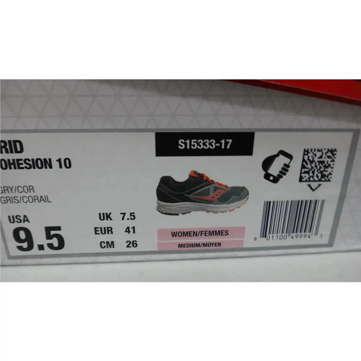 Saucony shoes - Saucony Grid Cohesion 10 - Grid Cohesion - S15333-17 - Gray 1