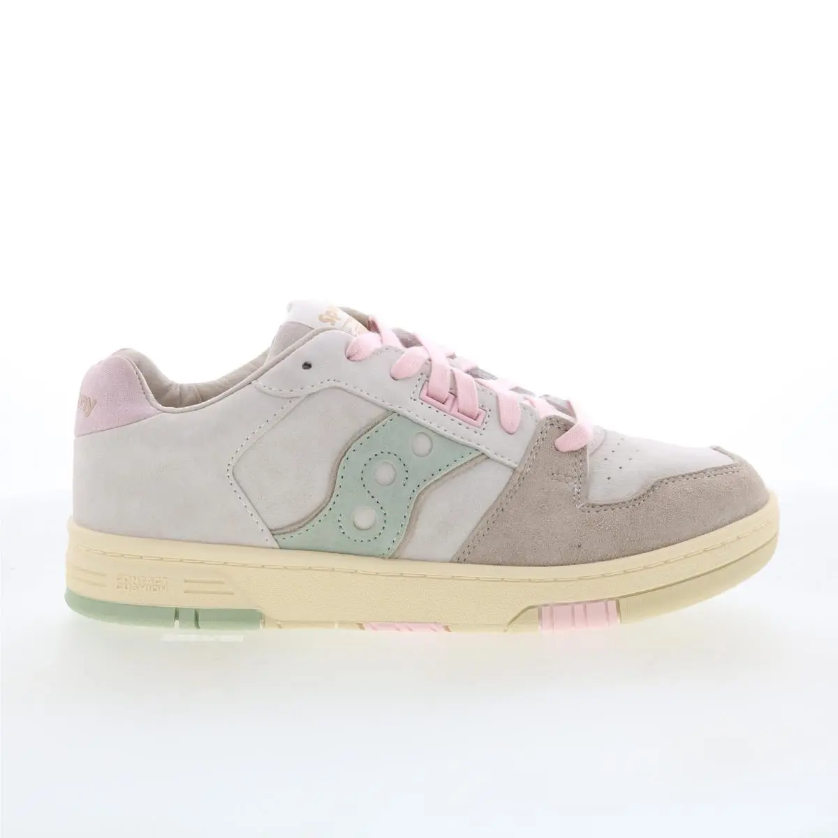Saucony Sonic Low S60775-1 Womens Gray Suede Lace Up Lifestyle Sneakers Shoes 11
