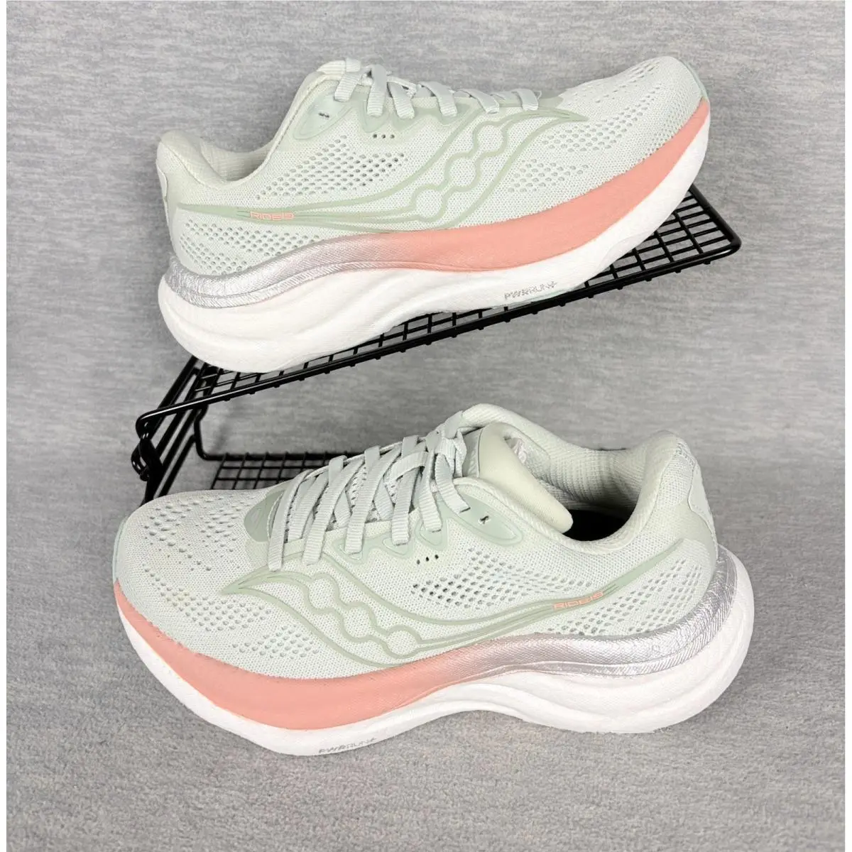 Saucony Ride 19 Womens Running Shoes Mist Cameo Silver S11055-128 Size 6