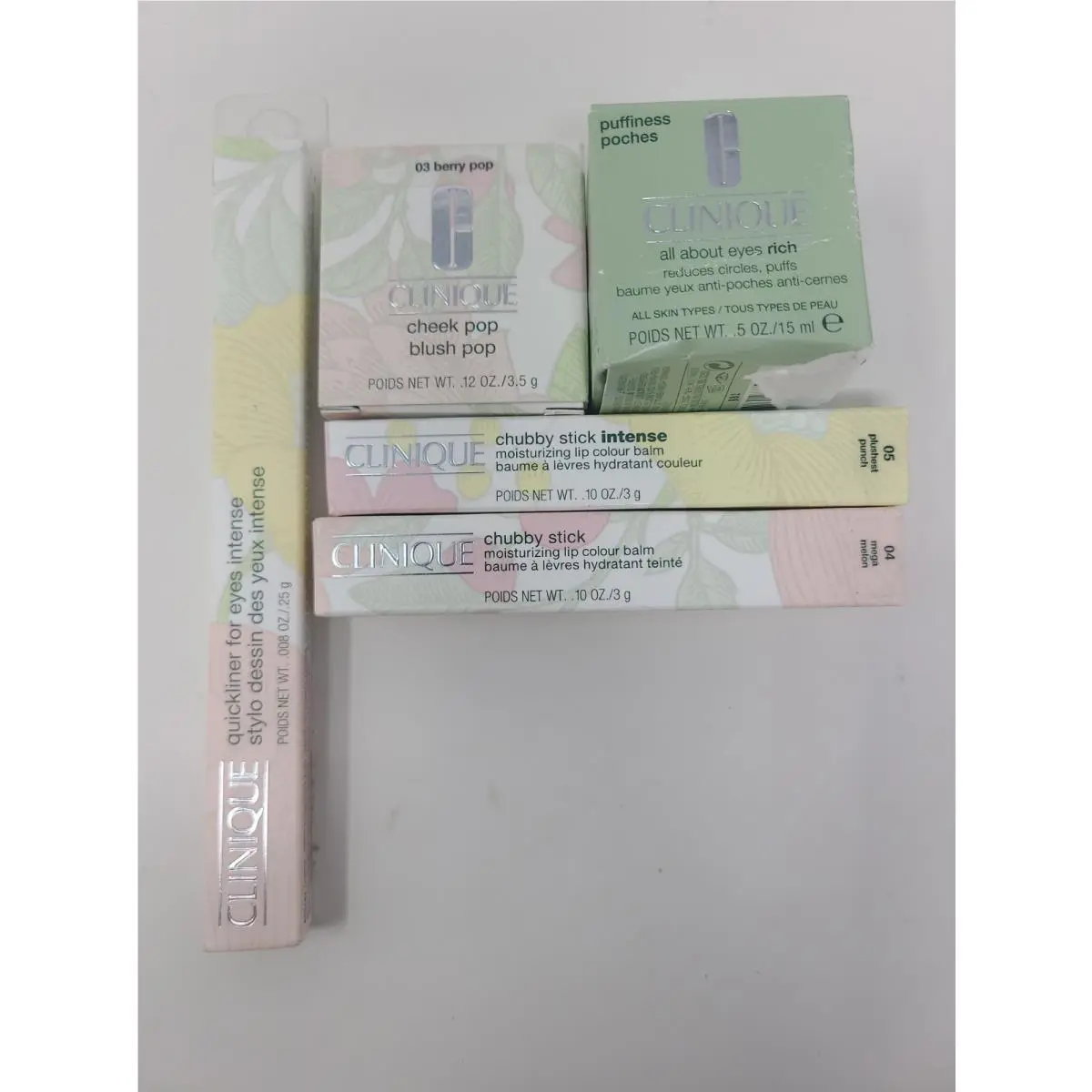 Lot Of Five Assorted Clinique Health and Beauty Products