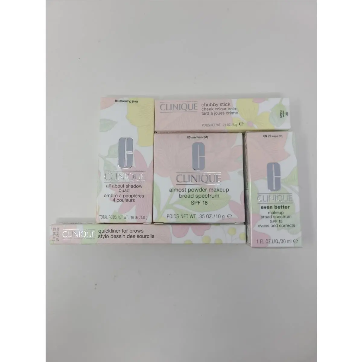 Lot Of Five Assorted Clinique Health and Beauty Products