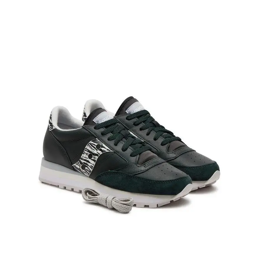 Saucony Jazz Triple Womens Sz 10 Leather Black Zebra Shoes S60793-2