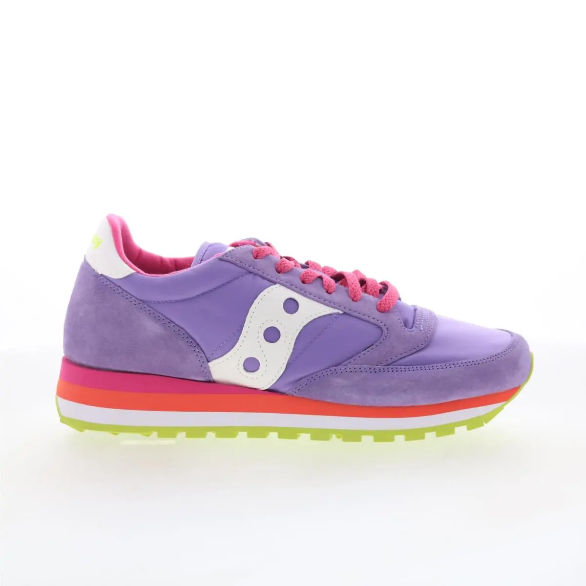 Saucony Jazz Triple S60530-41 Womens Purple Suede Lifestyle Sneakers Shoes 11