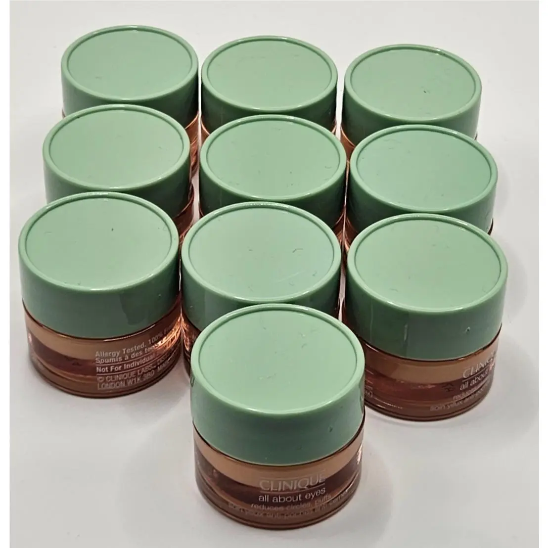 10 Clinique All About Eyes Circle and Puff Reducer .21oz 7ml ea